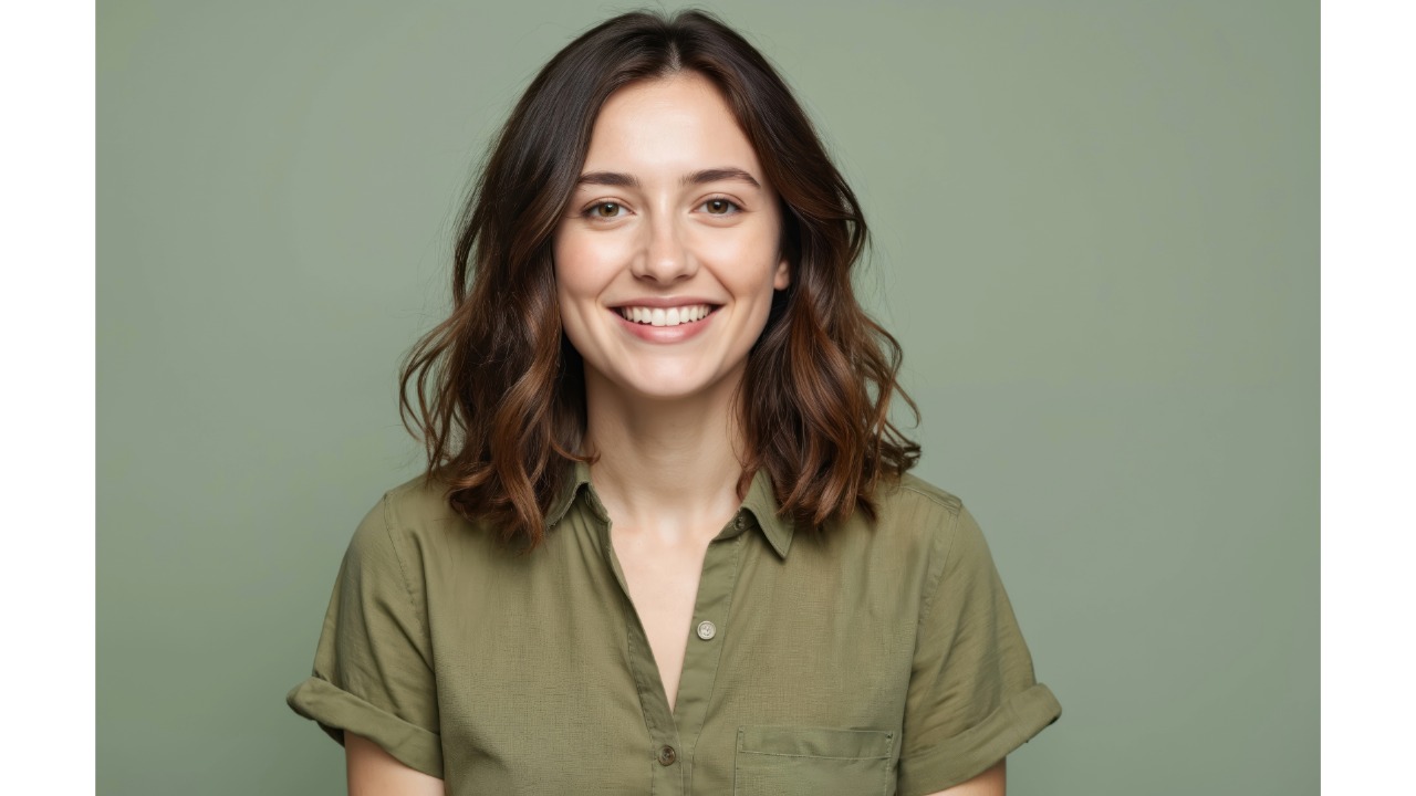 Mulher jovem, forte e independente